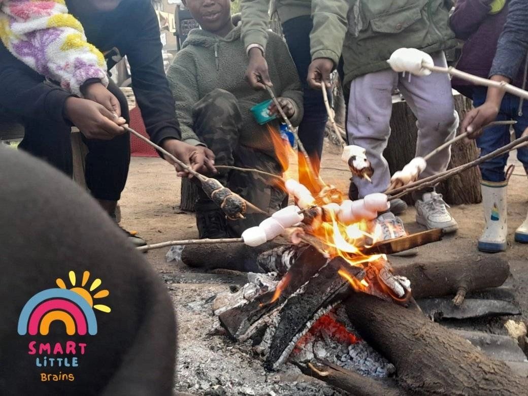 Marshmallow time — a reward for hard work!